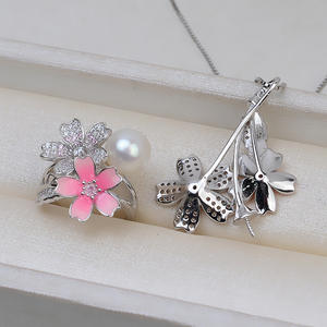 Ensemble de boucles d'oreilles pendantes en argent S925, accessoires de bricolage pour cheveux, support de perle vide de 8 à 18 mm, bijoux tendance par Tide 2708 - Product Image 4