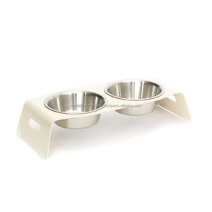 Alimentador de mascotas de acero elevado portátil para comedor doble, plato elevado multicolor y de varios tamaños, soporte automático de agua para alimentos de 2L para perros y gatos - Product Image 3