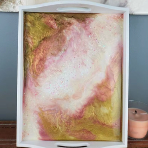 100% Best Serving <b>Tray</b> & <b>Decorative</b> <b>Tray</b> with Epoxy Resin Party Wedding Use Wood and Resin Serving <b>Tray</b> with Sale - Product Image 1