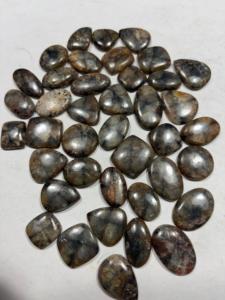Chiastolite ธรรมชาติอัญมณี Cabochon หลวมรูปร่างผิดปกติขัดสำหรับทำเครื่องประดับ - Product Image 4