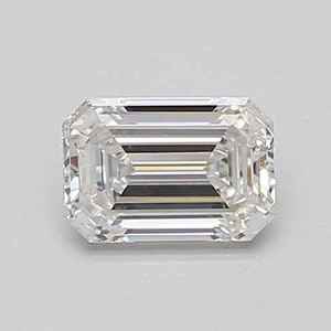 Diamante Suelto de Corte Esmeralda, Sintético, HPHT CVD, Cultivado en Laboratorio, con Certificado IGI, Color Blanco F, Perforado con Láser - Product Image 1