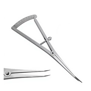 Calibrador de Mapeo Óseo Angulado de 6 Pulgadas (0-40mm), Instrumento de Medición Manual de Acero Inoxidable Reutilizable para Cirugía Dental - Product Image 2