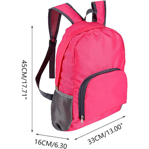 Mochila Escolar Plegable de Alta Calidad, Ligera, de Poliéster, con Cierre de Cremallera, Gran Capacidad, para Viajes Escolares y Uso Diario - Product Image 6