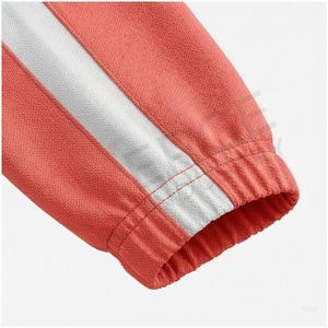 Ensemble de survêtement unisexe en corail, manches longues, col montant, fermeture éclair sur le devant, couleur unie, respirant, coupe décontractée, vêtements d'automne - Product Image 6