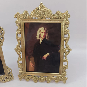 Modern Brass Metal Photo <b>Frame</b> Luxury High-end Custom <b>Frames</b> for Image Selfie <b>Frame</b> Table Wall Decors - Product Image 5