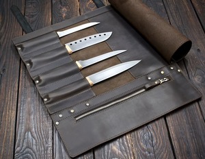 Sac de Chef en Cuir de Qualité Professionnelle pour Couteaux, Anti-Odeur, Robuste, Confortable et Durable, Étui de Rangement pour Outils de Cuisine LSKR-0085 - Product Image 2