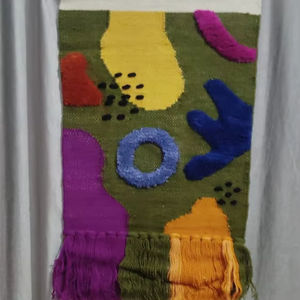 Tapiz de Macramé Hecho a Mano, Arte Textil Tejido con Nudos, Decoración Bohemia para Pared -12 - Product Image 2