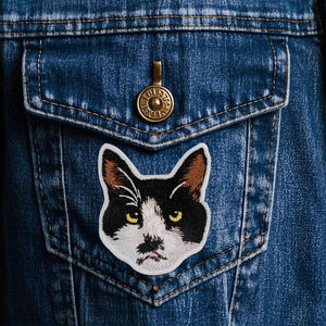 Custom Embroidered Patch Wholesale Personalized <b>Iron</b> <b>On</b> Sew <b>On</b> Woven Applique Embroidery Badges for Clothing Caps Hats Jackets - Product Image 4