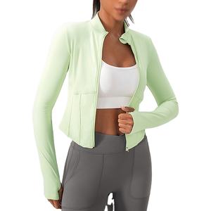 Sudadera con Capucha de Invierno para Mujer, Corte Ajustado, con Cierre, Cuello Alto, Manga Larga, Elegante, Cómoda, para Gimnasio, Deportes al Aire Libre, Ropa Deportiva - Product Image 2