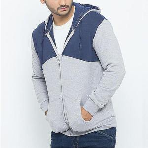 Hooded Zipper <b>Thin</b> Solid Autumn 100% Polyester Unisex Knitted Anti-shrink Regular Fit Plain Dyed Pullover Gentle <b>Hoodie</b> - Product Image 1