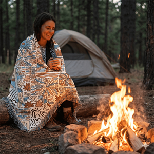 Couverture de camping HYUGA en coton compacte, durable et de haute qualité, couverture de canapé, tapis de couchage, pliable facilement, portable et confortable - Product Image 4