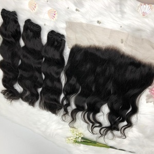 Venta al por mayor Frontal gran G pelo fabricación en Vietnam paquetes de cabello humano sin enredo No vertimiento no brillante - Product Image 6