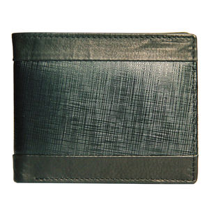 Men's Genuine Leather Bifold <b>Wallets</b> <b>RFID</b> Open Closure Card Slots Polyester Lining Short Length Wholesale Gift Box Packaging - Product Image 3