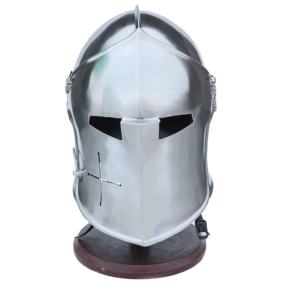 Casque Barbuta Médiéval en Acier Doux, Armure de Chevalier Faite à la Main, Coiffe Portative pour Adultes, Idéal pour Événements Cosplay, Sports, Mode et Décoration Intérieure - Product Image 2