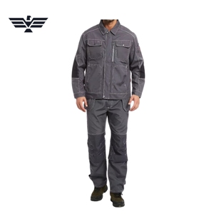 Ensemble de vêtements de travail industriels unisexes, combinaison de travail résistante, coton, mécanicien, construction, confortable - Product Image 1