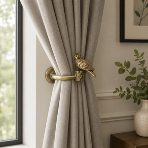 Sujetador de Cortina Decorativo de Latón Vintage con Forma de Pájaro, Hecho a Mano, para Ventanas, Hogar y Hoteles de Lujo - Product Image 4