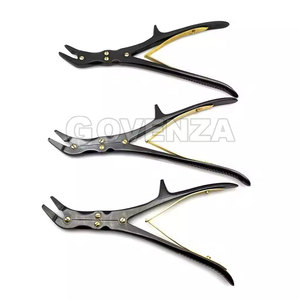 เครื่องมือผ่าตัดกระดูกแบบดับเบิ้ลแอคชั่น สแตนเลสสตีล ยี่ห้อ Stille แบบตรงและแบบโค้ง ขนาด 22 ซม. 24 ซม. เคลือบสีดำ สำหรับศัลยกรรมกระดูก - Product Image 2