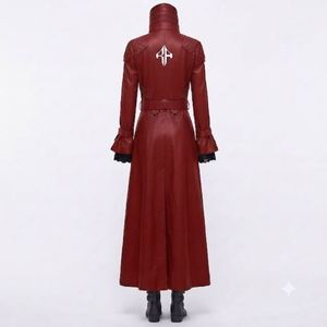 Manteau d'hiver gothique pour femme en cuir véritable de qualité supérieure, col montant, respirant, anti-rides, manches longues, par RIVIAN ATLANTIC - Product Image 3