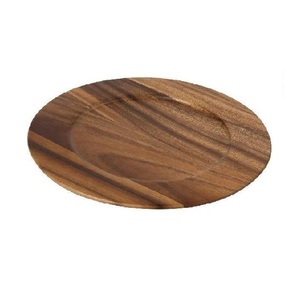Trending 2026 Round Wooden Flat <b>Plate</b> Handmade Solid Minimalist Design Dishes & <b>Plates</b> Customized On Sale - Product Image 6