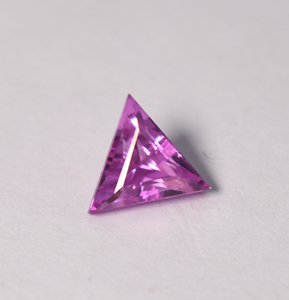 Lab <b>Pink</b> Sapphire Corundum 10 mm Trillion Faceted AAA Loose Gemstones for Luxury Jewelry Makings, September Birthstones - Product Image 5