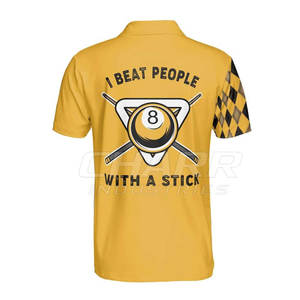Camiseta de Billar de Alto Rendimiento para Equipos, Tallas Grandes, Ajuste Cómodo, Diseño Personalizado, Secado Rápido y Transpirable para Entrenamiento y Juegos - Product Image 3
