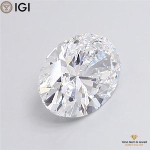 Diamante Cultivado en Laboratorio CVD con Certificación IGI, Color E, Claridad VVS1, Corte Ovalado de 2.50 Quilates, Ideal para Joyería Personalizada - Product Image 5