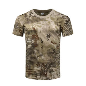 T-shirt de chasse personnalisé à rayures, impression par sublimation, manches longues, col montant, fermeture éclair, satin, séchage rapide, respirant - Product Image 1