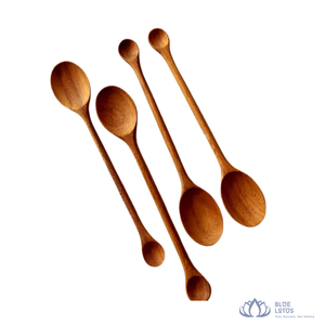 [MEILLEURES VENTES] |   Cuillère en bois réutilisable, mini, petite, pour servir, ustensile de cuisine, pour la crème glacée, les desserts, export Vietnam - Product Image 1
