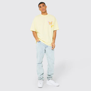 Breathable Cotton T-<b>shirts</b> 100% Cotton 245 GSM Short Sleeve <b>Men</b> Heavy Oversized Black Box T <b>Shirt</b> Boxy Fit Blank Tee <b>Shirts</b> - Product Image 4