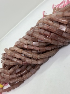 Natural Strawberry Quartz Tumble Gemstone <b>Beads</b> 10-15mm 16 Inches Strand Manufacturer Supplier Wholesale <b>Beads</b> Jewelry Making - Product Image 3