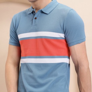 เสื้อโปโลแขนสั้นผู้ชาย สีเขียวล้วน ผ้าฝ้ายปิเก้ ระบายอากาศได้ดี สวมใส่สบาย ทรงปกติ - Product Image 5