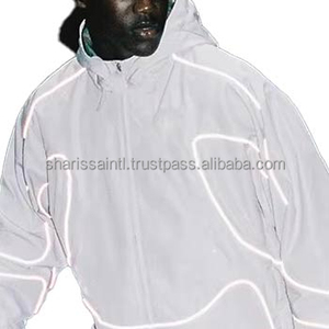 Prince Custom Oversize Sportwear Streetwear Casual Sweatsuit 3m Reflective <b>Jacket</b> and Jogger Set Windbreaker Nylon Tracksuit Men - Product Image 3