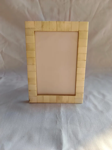 Handcrafted Bone Inlay Picture Holder | Natural Bone Decor | Wedding Gift - Product Image 4