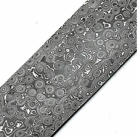 Burraq OEM Lame vierge de couteau en acier Damas de 12 pouces, faite à la main, non réglable, qualité industrielle, pour fabrication de couteaux DIY