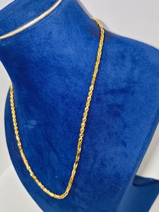 Cadena Bahubali de Oro Sólido de 22K, Clásica para Hombre y Mujer, Collar de Eslabones para Uso Diario, Joyería Fina Unisex, Regalo para Bodas y Fiestas - Product Image 3