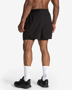 <b>Men</b> 2-in-1 Running Training <b>Shorts</b> with Inner <b>Compression</b> Pocket & Outer Zipped Pockets, Lightweight Breathable Fabric - Product Image 2