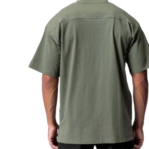 เสื้อยืดโอเวอร์ไซส์คุณภาพสูง ผ้าฝ้าย 100% ทรงหลวม สไตล์สตรีทแวร์ ระบายอากาศ แห้งเร็ว ไซส์พลัส สำหรับผู้ชาย ใส่สบายๆ - Product Image 6