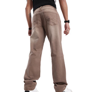 Jeans de Hombre de Alta Calidad, Corte Ajustado, Transpirables, con Estampado Sólido, para Otoño/Invierno, Estilo Urbano/Casual, Rectos, Personalizados - Product Image 5