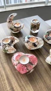 Minimalist Resin Candle Holder Modern Handmade Design For Bedroom Office And Elegant Home Styling - Product Image 6