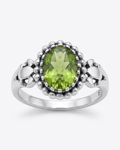925 Sterling Silver <b>Peridot</b> <b>Ring</b> for Women Oval Green Gemstone Handmade Jewelry Wholesale - Product Image 3
