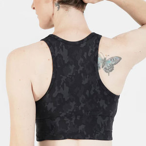 Soutien-gorge d'entraînement personnalisé, uni, respirant, sans armatures, en dentelle, en Spandex/Nylon, avec bonnets, idéal pour l'été et la gym, vente en gros OEM, le plus vendu - Product Image 5