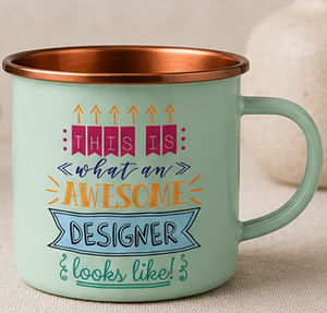 Taza Moscow Mule de Cobre con Recubrimiento en Polvo Azul Claro Premium, Regalo de Lujo Personalizado para el Trabajo, Jarra de Cerveza Resistente y Sólida - Product Image 5