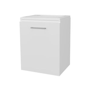 Mobile da Bagno Haigleer Creek di FM FURNITURE con Lavabo e Rubinetto Integrati, Bianco - Product Image 2