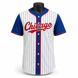 Custom Baseball Jersey Sublimation Uniform <b>Button</b> Up Baseball <b>Shirt</b> Breathable Quick Dry Team Wear OEM ODM - Product Image 1