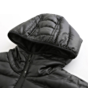 Men's <b>Winter</b> Puffer <b>Jacket</b> 100% Nylon Stand Collar with Front Logo <b>Waterproof</b> & Windproof Breathable Thick Padding - Product Image 5