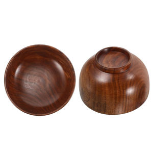 Cuenco de Pedestal de madera de Mango Natural hecho a mano, cuenco de madera acampanado para servir ensalada de frutas, Grado Alimenticio para cocina, mesa de comedor, decoración del hogar - Product Image 4