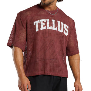 Camiseta de malla personalizada para hombre, estilo urbano, de secado rápido, hip hop, al por mayor, OEM, a la moda, del mejor fabricante - Product Image 3