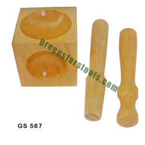 Wooden <b>Doming</b> Block With 2 Punches Dual Size 2 and 2 25 Inch Jewelry Forming Tool |Item No GS-587 - Product Image 1