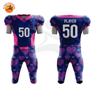 ชุดยูนิฟอร์มอเมริกันฟุตบอลแบบขายส่งจากโรงงาน OEM เสื้ออเมริกันฟุตบอล พิมพ์ลายดิจิตอลแบบระเหิด โพลีเอสเตอร์ แห้งเร็ว - Product Image 1
