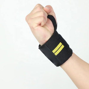 สายรัดข้อมือยกน้ำหนักแบบมืออาชีพพร้อมโลโก้ยางแบบกำหนดเอง สำหรับครอสเทรนนิ่ง พาวเวอร์ลิฟติ้ง และยกน้ำหนัก รับผลิตแบบ OEM - Product Image 5